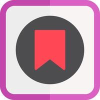 Label Flat Icon vector