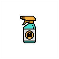 A spray bottle with a spray nozzle on it vector