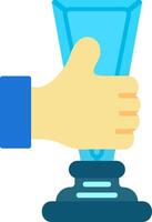 Trophy Cup Flat Icon vector
