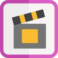 Clapper Flat Icon vector