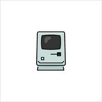 An apple computer icon on a white background vector