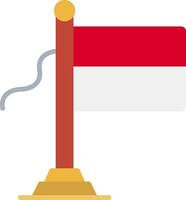 Monaco Flag Flat Icon vector