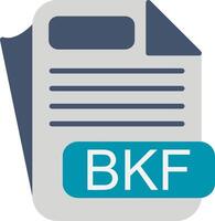 BKF File Format Flat Icon vector
