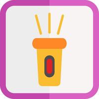 Torch Flat Icon vector
