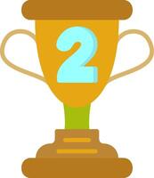 2nd Prize Flat Icon vector