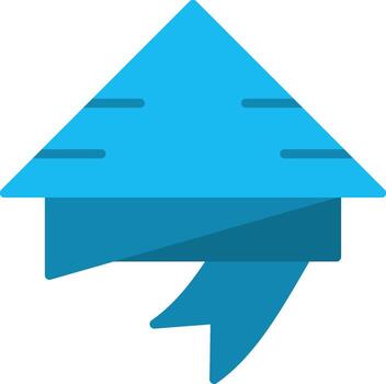 Triangle Shape Flat Icon vector