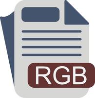 RGB File Format Flat Icon vector