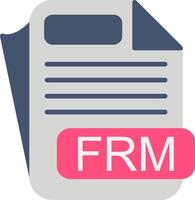 FRM File Format Flat Icon vector