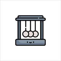 A cartoon icon of a ball in a machine vector