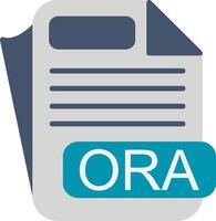 ORA File Format Flat Icon vector