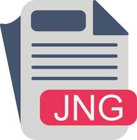 JNG File Format Flat Icon vector