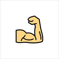 A cartoon arm with a fist on it vector