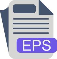 EPS File Format Flat Icon vector