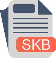 SKB File Format Flat Icon vector