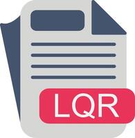 LQR File Format Flat Icon vector