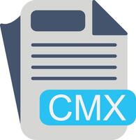 CMX File Format Flat Icon vector