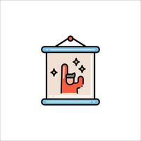 A person holding a paper bag with a star on it vector