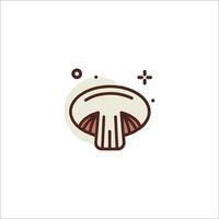 A mushroom icon on a white background vector