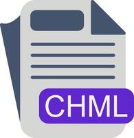 CHML File Format Flat Icon vector
