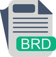 BRD File Format Flat Icon vector