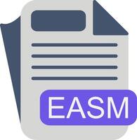 EASM File Format Flat Icon vector