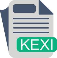 KEXI File Format Flat Icon vector