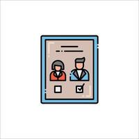 A line drawing of a couple in a line vector