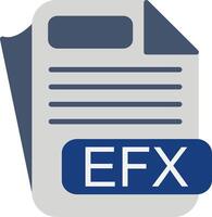 EFX File Format Flat Icon vector