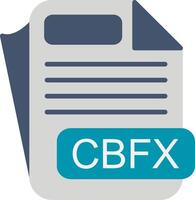 CBFX File Format Flat Icon vector