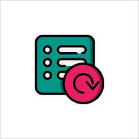 A checkbox icon with a red arrow pointing to it vector