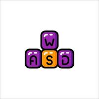 A logo for a company that makes blocks vector