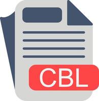 CBL File Format Flat Icon vector