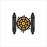 A star wars tie fighter icon vector