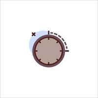 A clock icon on a white background vector