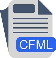 CFML File Format Flat Icon vector