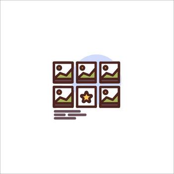 A square with a picture of a person in it vector