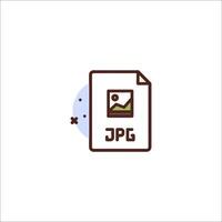 Jpeg icon for web design vector