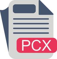 PCX File Format Flat Icon vector