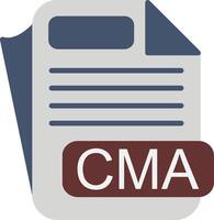 CMA File Format Flat Icon vector