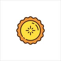A lemon icon on a white background vector