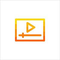 A player icon on a white background vector