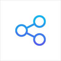 The icon for the social network is shown vector