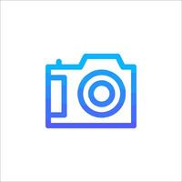A camera icon on a white background vector