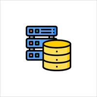 A server with a stack of data vector