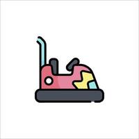 A bumper car icon on a white background vector
