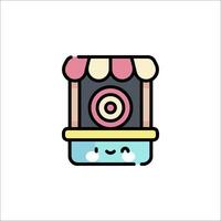 A cartoon character with a camera in front of it vector
