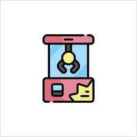 A game machine icon with a coin in it vector