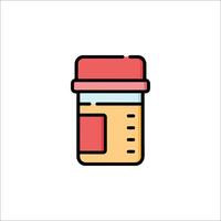 A jar of medicine icon on a white background vector