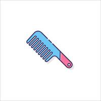 A comb icon on a white background vector