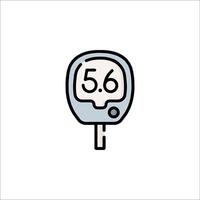 A car key with the number 6 on it vector
